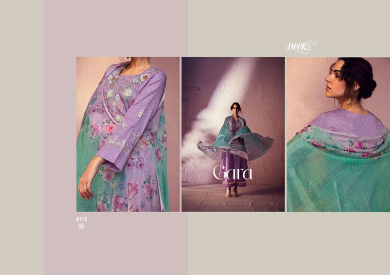 Gara Vol 3 By Heer Kimora Fancy Bandhani Print With Parsi Embroidery Work Salwar Kameez