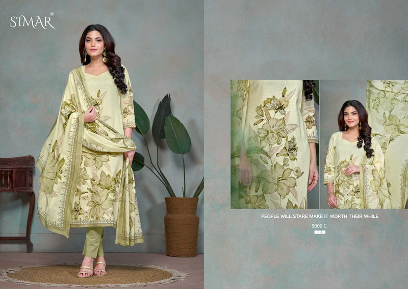 Glossy Didaar Linen Cotton Unstitched Daily Wear Salwar Suit