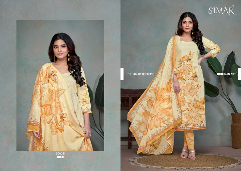 Glossy Didaar Linen Cotton Unstitched Daily Wear Salwar Suit