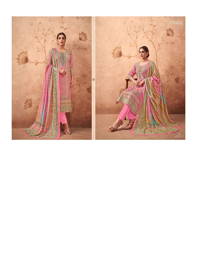 Glossy Ibaas 4533 Muslin Digital Print Designer Salwar Suit