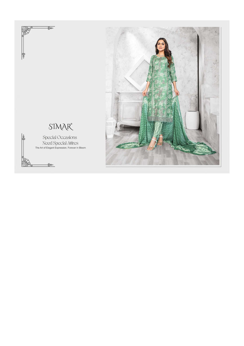 Glossy Shamma Muslin Digital Print Embroidery Work Designer Salwar Suit