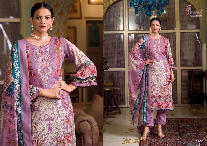 Shree Fabs Gujarish Vol 14 Cotton Digital Print  Embroidery Work Designer Salwar Kameez