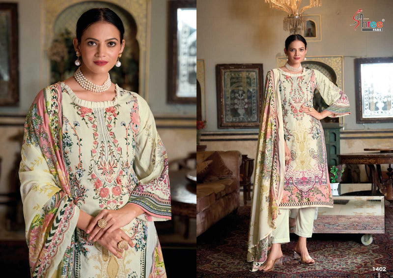 Shree Fabs Gujarish Vol 14 Cotton Digital Print  Embroidery Work Designer Salwar Kameez