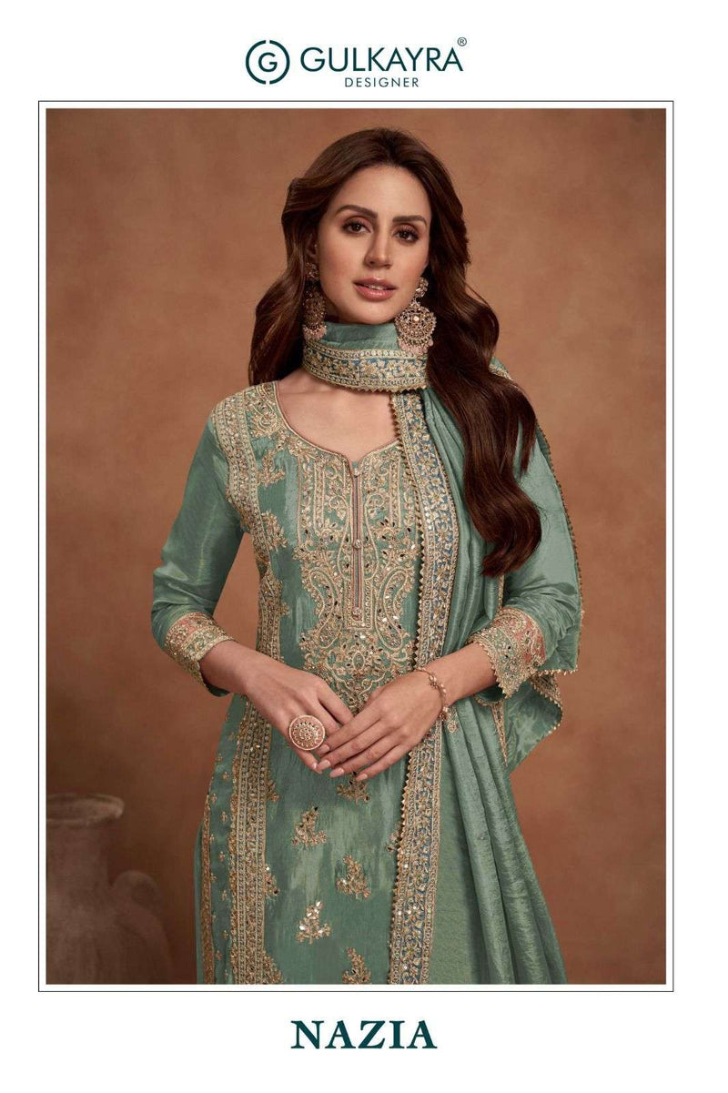 Gulkayra Designer Nazia Silk Wedding Wear Suit Collection