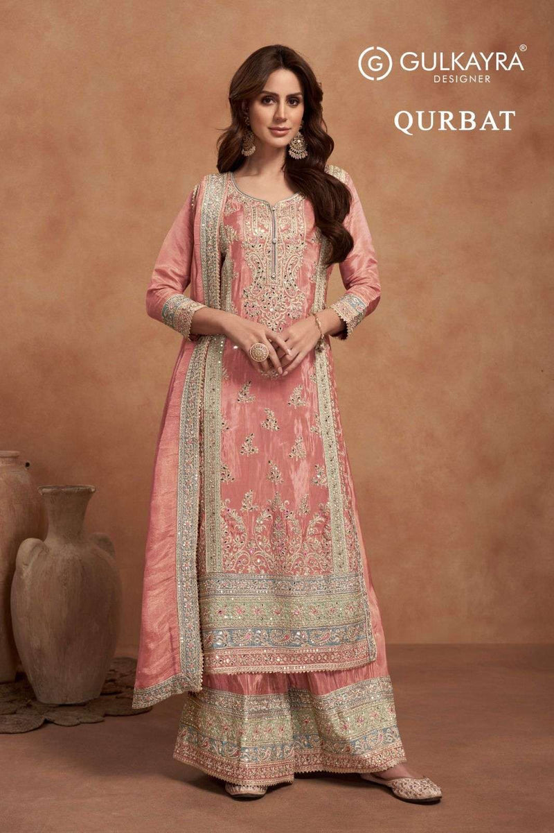 Gulkayra Designer Qurbat Silk Beautiful Designer Wedding Wear Suit Collection