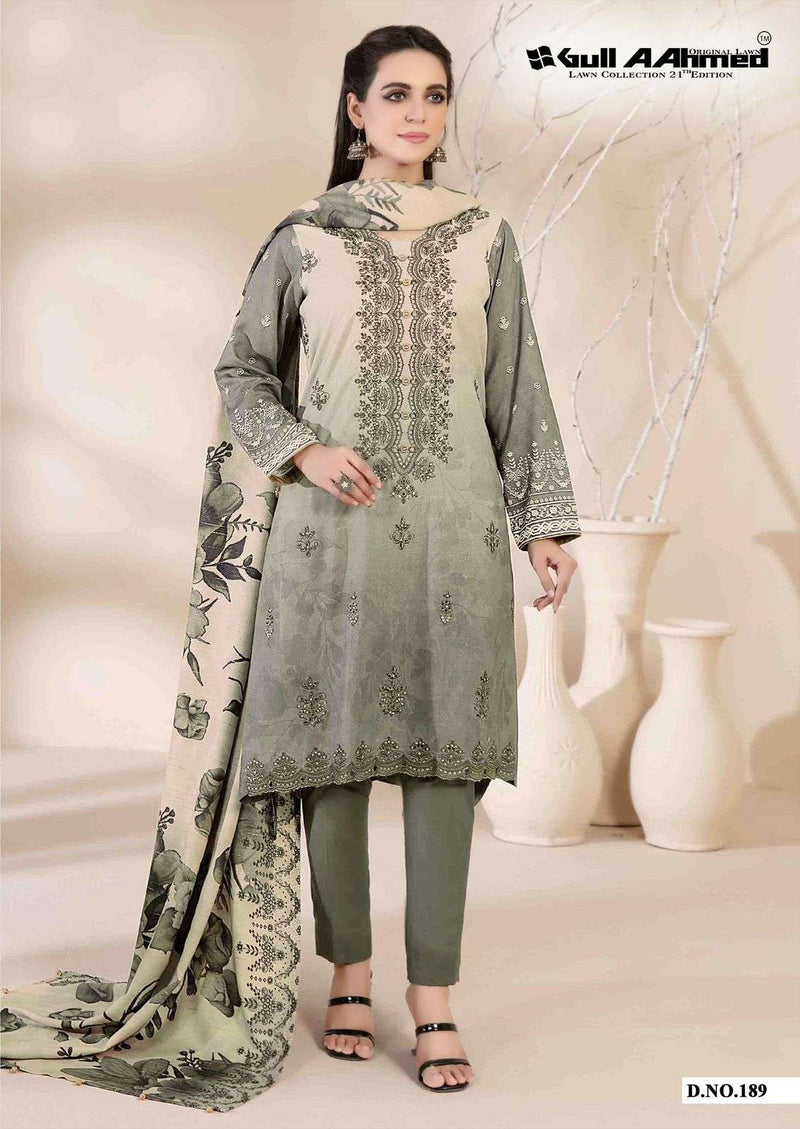 Gul Ahmed Lawn Collection Vol 21 Cotton Daily Wear Salwar Suit