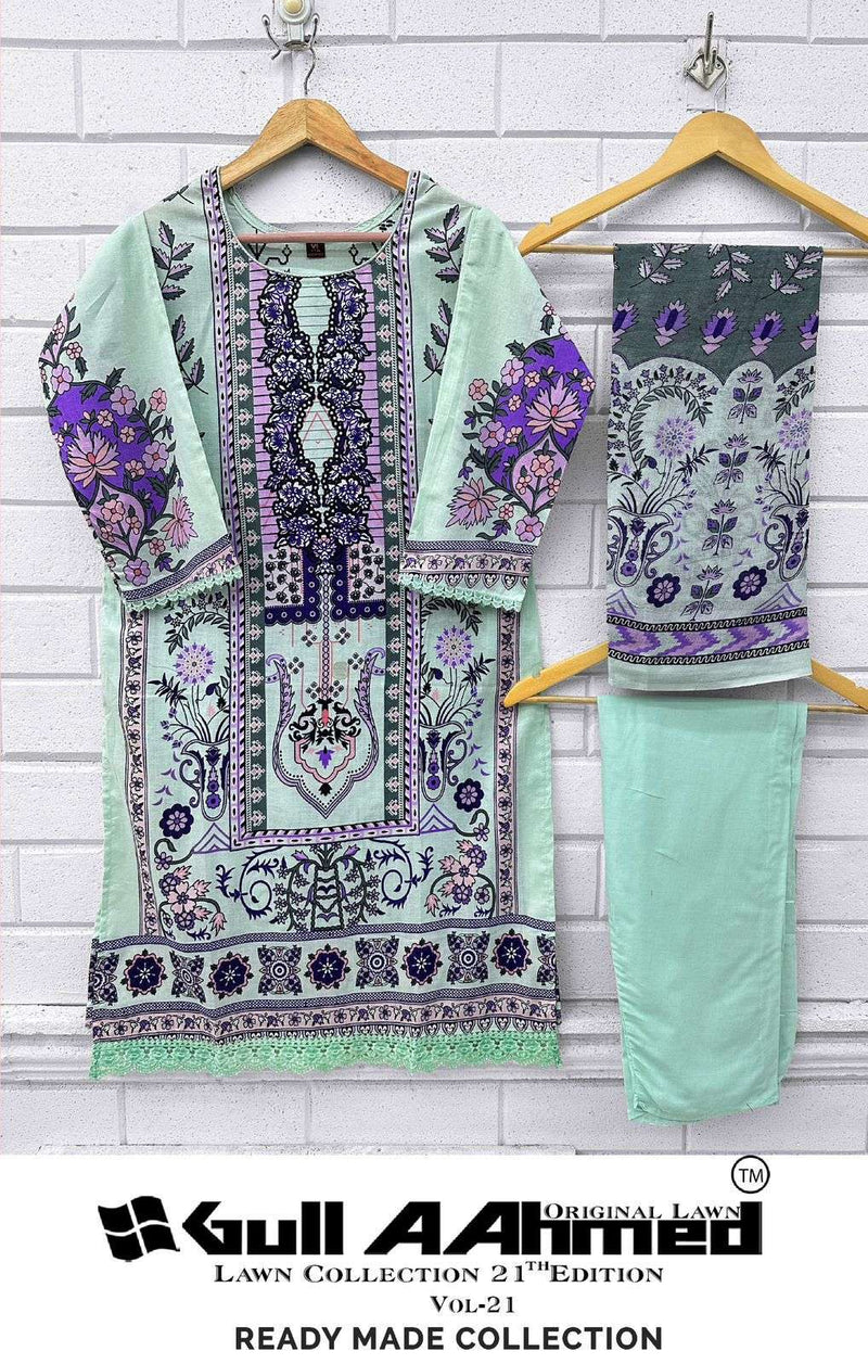 Gull Aahmed Lawn Collection Vol 21 Ready Made Collection Cotton Pret Kurti Set