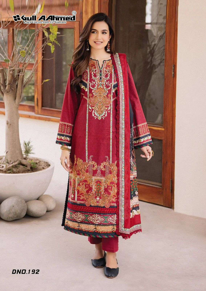 Gull Aahmed Lawn Collection Vol 22 Cotton Daily Wear Salwar Suit