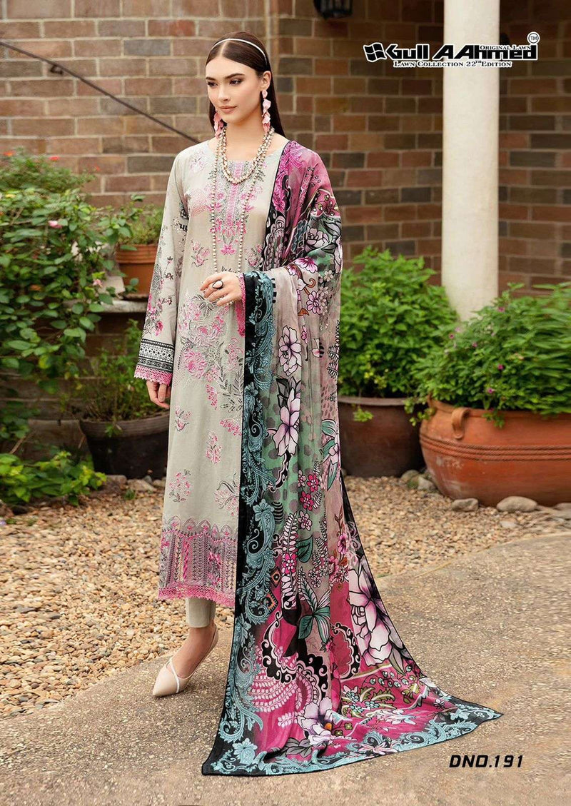 Gull Aahmed Lawn Collection Vol 22 Cotton Daily Wear Salwar Suit