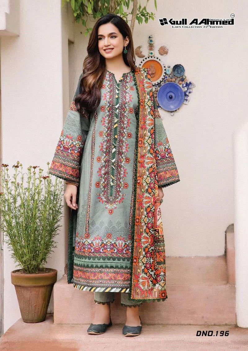 Gull Aahmed Lawn Collection Vol 22 Cotton Daily Wear Salwar Suit