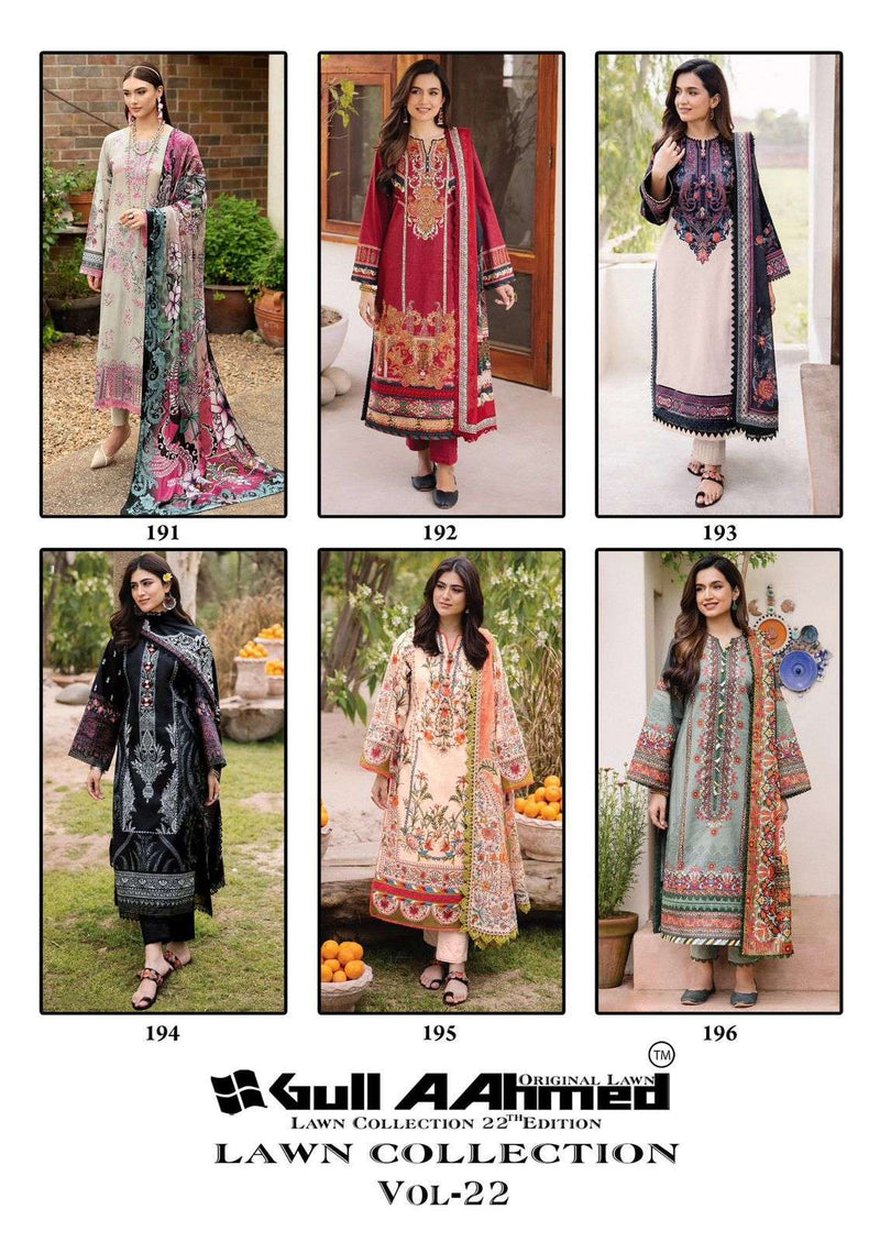 Gull Aahmed Lawn Collection Vol 22 Cotton Daily Wear Salwar Suit