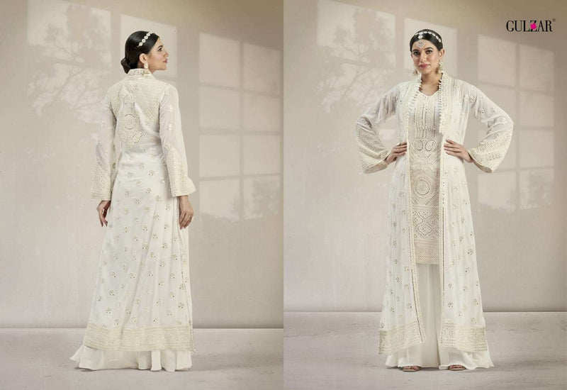 Gulzar 2001 Georgette Mirror Work Embroidered Designer Party Wear Suit