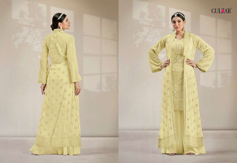 Gulzar 2001 Georgette Mirror Work Embroidered Designer Party Wear Suit