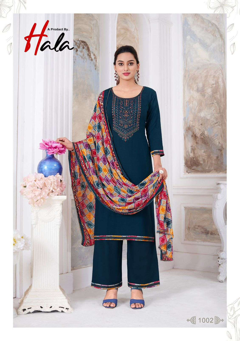 Hala Nigaar Vol 1 Rayon Slub With Embroidery And Swarovski Diamond Work Unstitched Salwar Suit