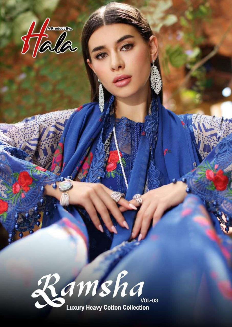 Hala Ramsha Vol 3 Cotton Fancy Daily Wear Salwar Suit