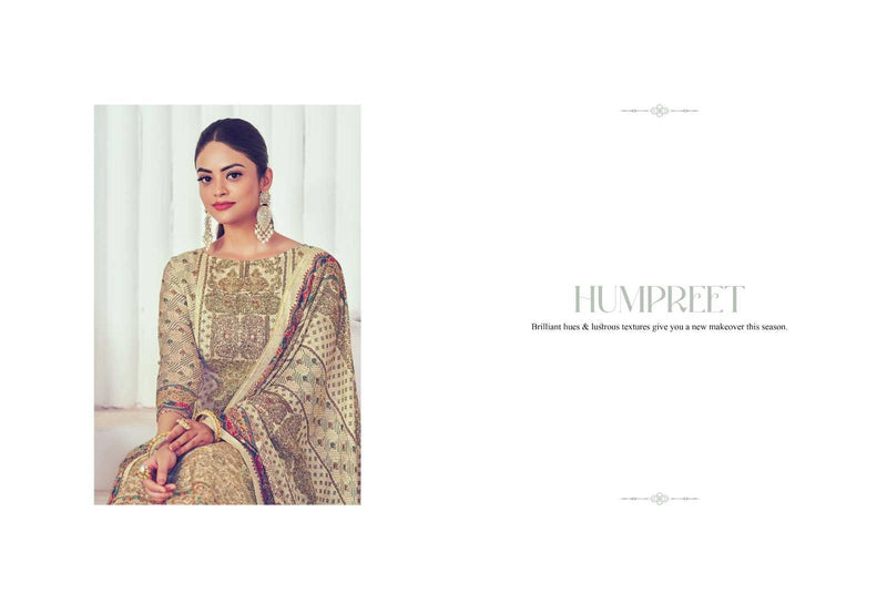 Glossy Hampreet Lea Silk Printed Unstitched Heavy Salwar Suit