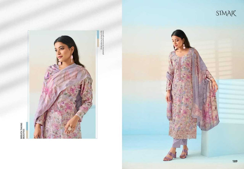 Simar Haseen Vol 5 Muslin Heavy Designer Party Wear Salwar Suit