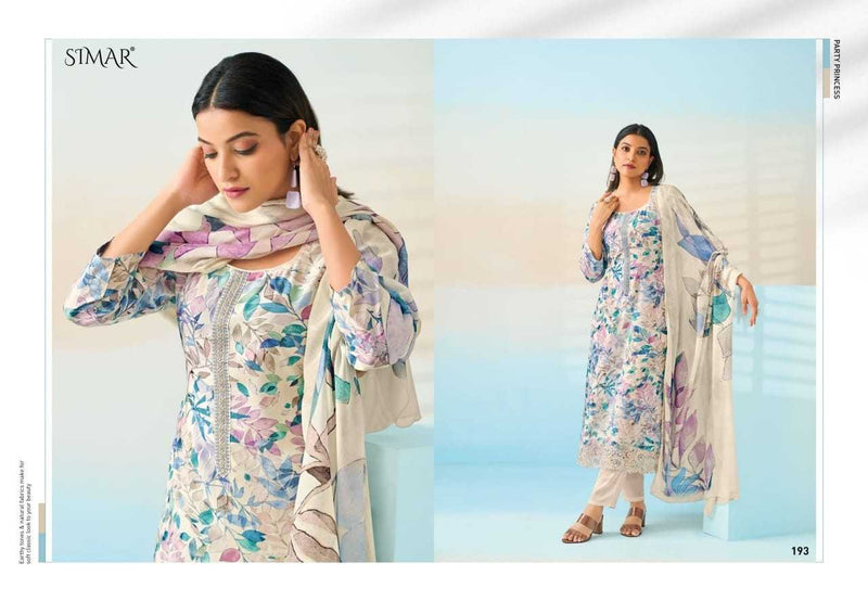 Simar Haseen Vol 5 Muslin Heavy Designer Party Wear Salwar Suit