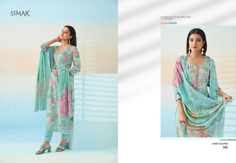 Simar Haseen Vol 5 Muslin Heavy Designer Party Wear Salwar Suit