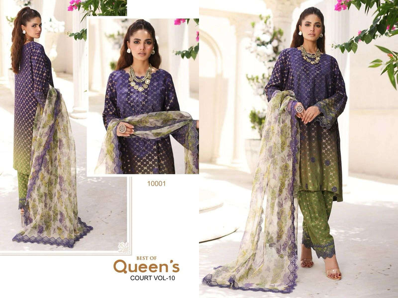 Hazzel Best Of Queens Court Vol 10 Cotton Printed Salwar Suit