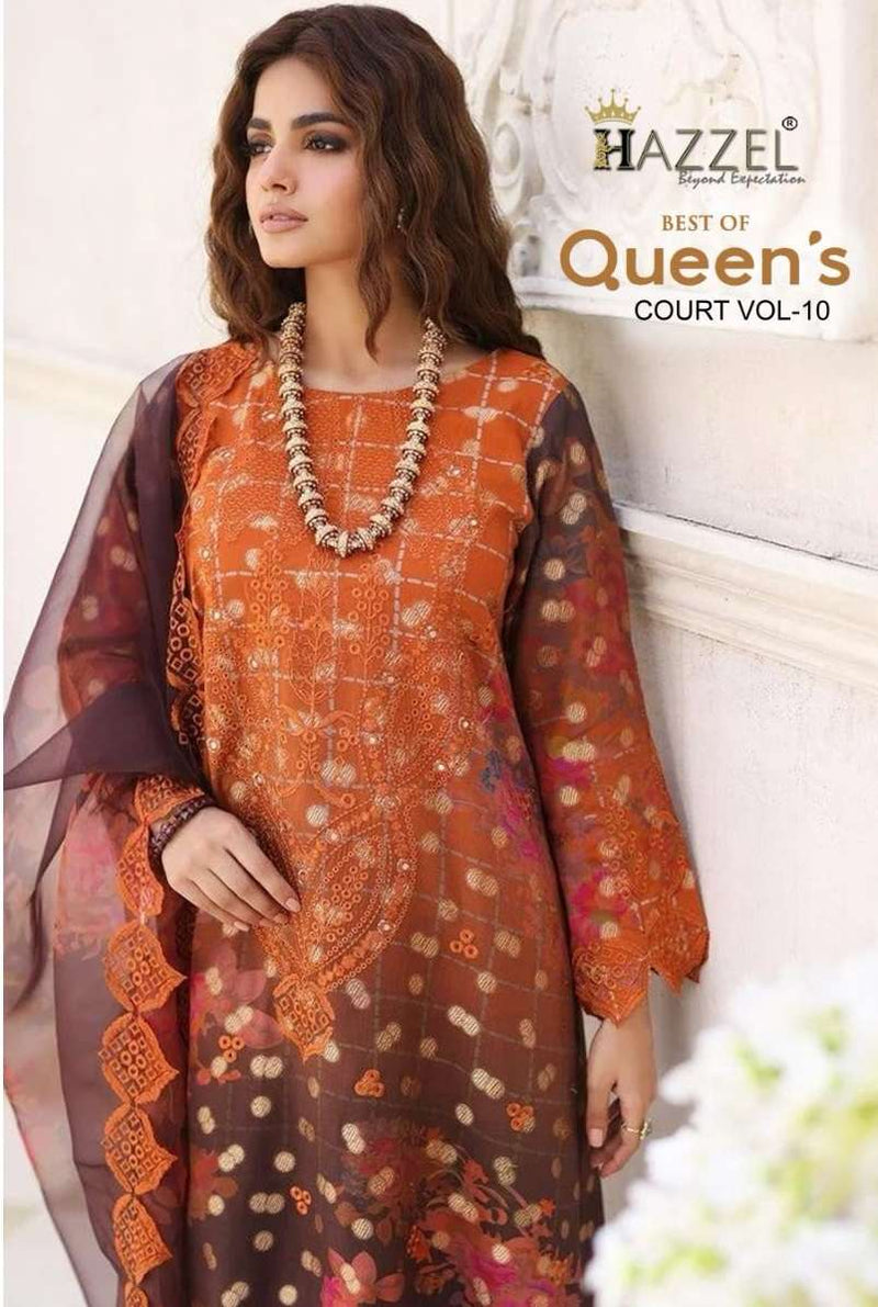 Hazzel Best Of Queens Court Vol 10 Cotton Printed Salwar Suit