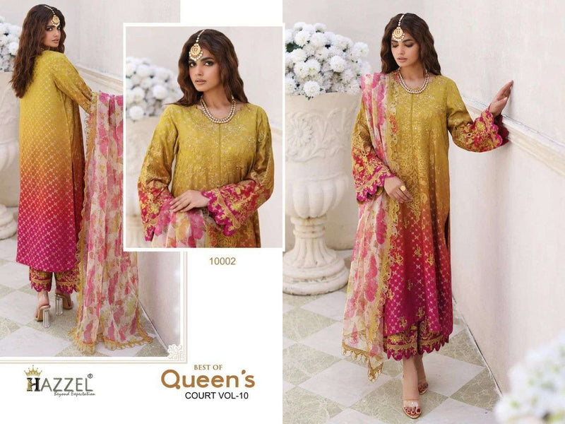 Hazzel Best Of Queens Court Vol 10 Cotton Printed Salwar Suit