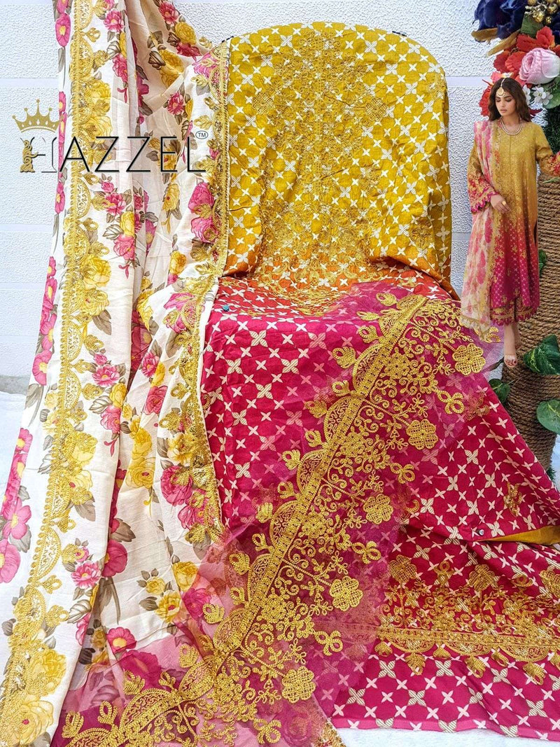 Hazzel Best Of Queens Court Vol 10 Cotton Printed Salwar Suit