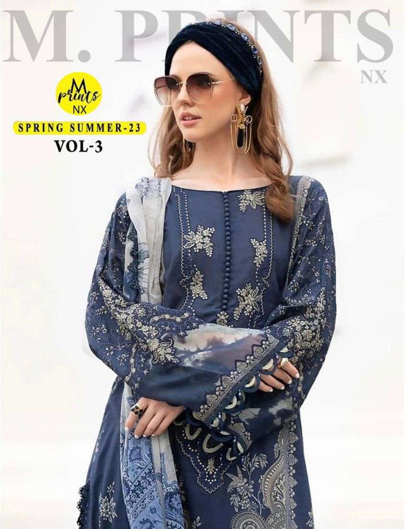 Hazzel Maria B Mprints Spring Summer 23 Vol 3 Nx Pakistani Print Salwar Kameez Materials