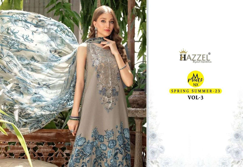 Hazzel Maria B Mprints Spring Summer 23 Vol 3 Nx Pakistani Print Salwar Kameez Materials