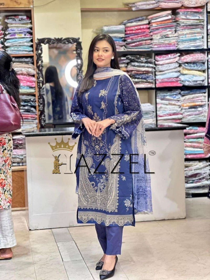 Hazzel Maria B Mprints Spring Summer 23 Vol 3 Nx Pakistani Print Salwar Kameez Materials