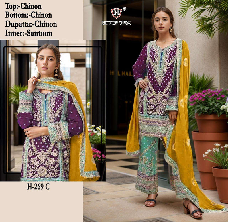 Hoor Tex H 269 Chinon Fancy Designer Party Wear Suit