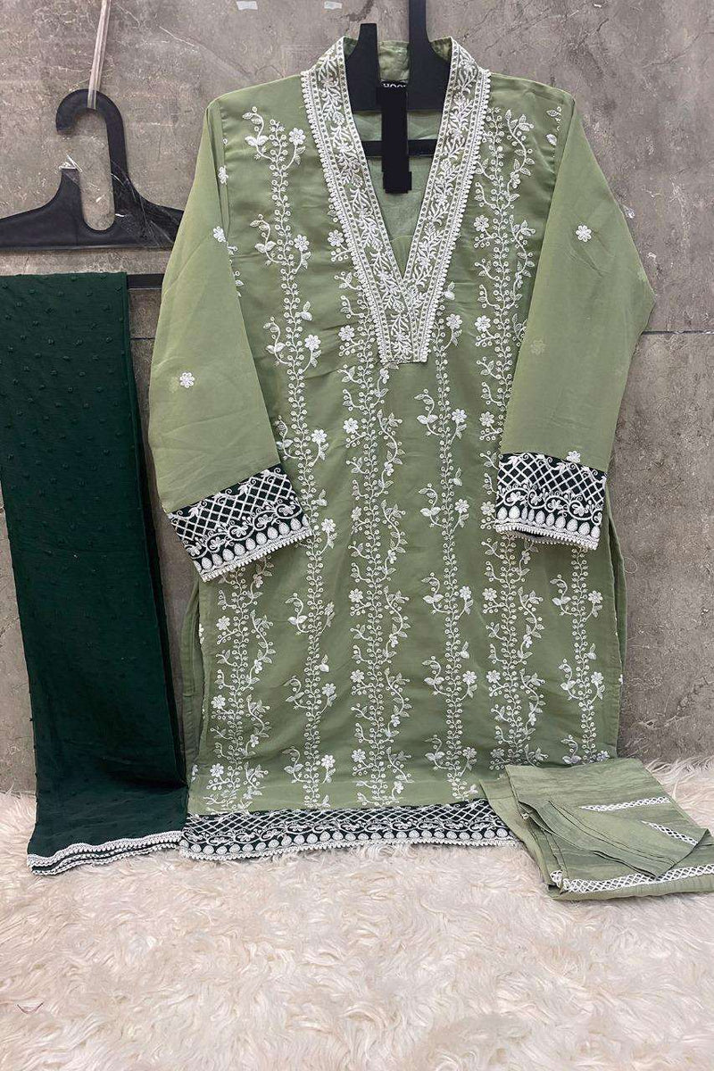 Hoor Tex Hf 32 Georgette Fancy Pret Suit Collection