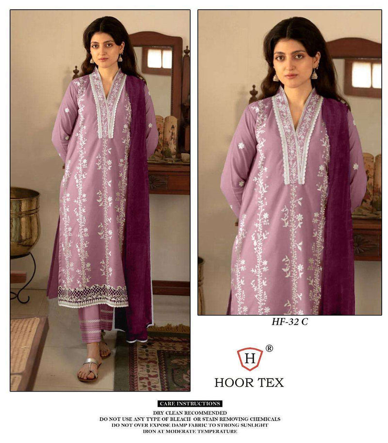 Hoor Tex Hf 32 Georgette Fancy Pret Suit Collection