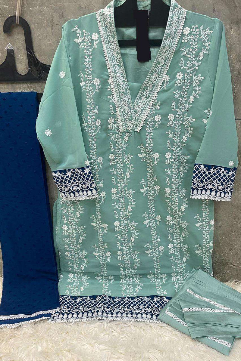 Hoor Tex Hf 32 Georgette Fancy Pret Suit Collection