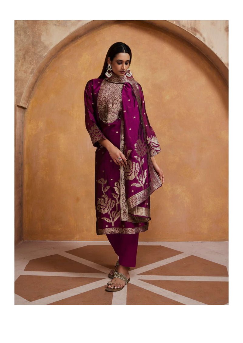 Ibiza Anaisha Banglory Silk Handwork Stylish Party Wear Salwar Suit