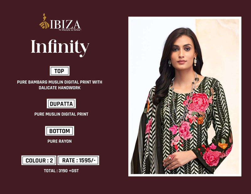 Ibiza Infinity Muslin Digital Print Designer Party Wear Salwar Suit