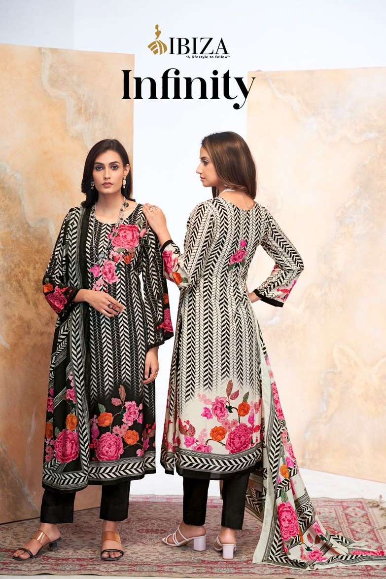 Ibiza Infinity Muslin Digital Print Designer Party Wear Salwar Suit