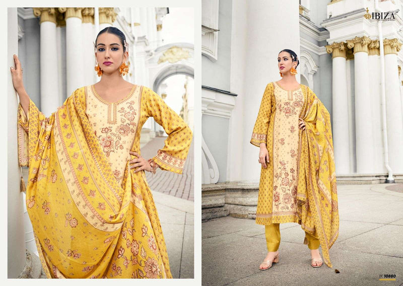 Ibiza Iznik Vol 4 Muslin Digital Print Beautiful Designer Salwar Suit