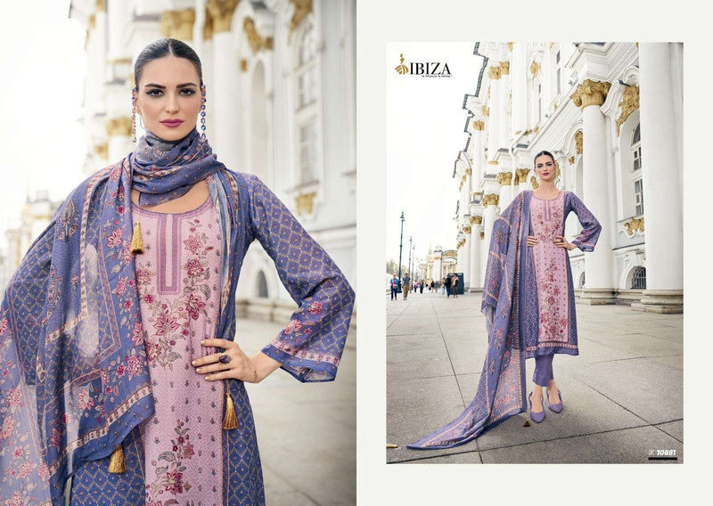 Ibiza Iznik Vol 4 Muslin Digital Print Beautiful Designer Salwar Suit