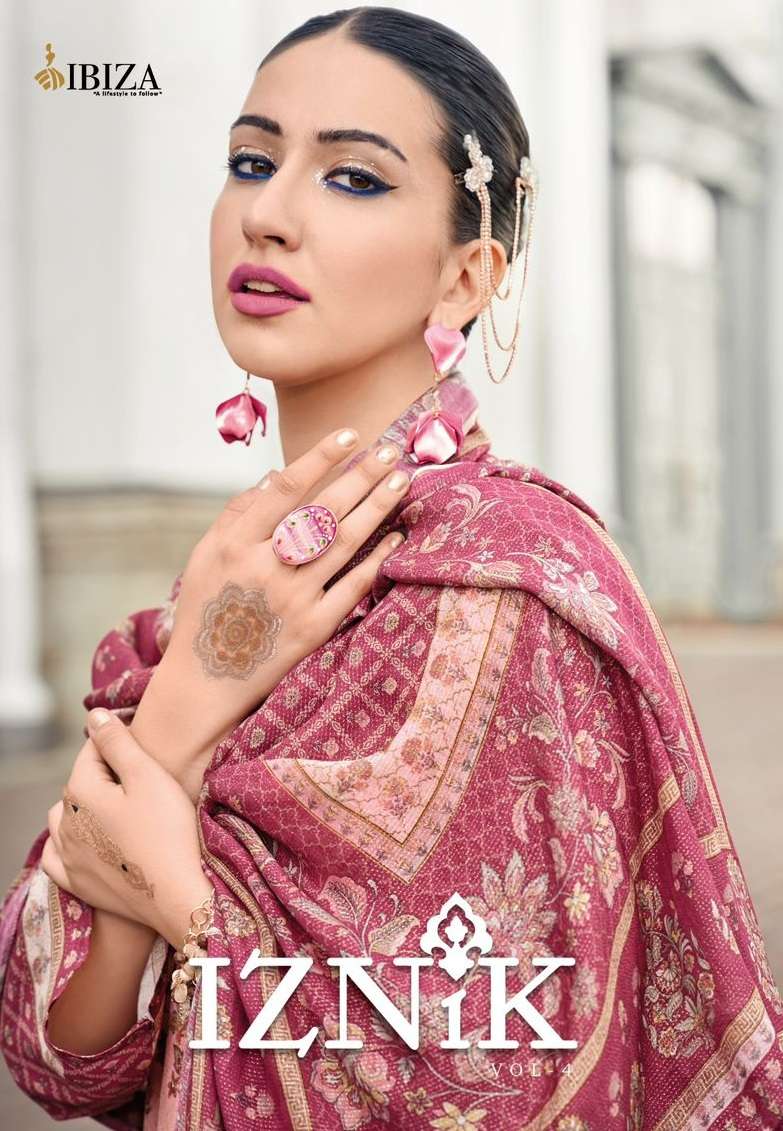 Ibiza Iznik Vol 4 Muslin Digital Print Beautiful Designer Salwar Suit