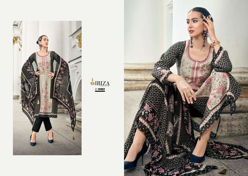 Ibiza Iznik Vol 4 Muslin Digital Print Beautiful Designer Salwar Suit