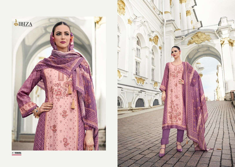 Ibiza Iznik Vol 4 Muslin Digital Print Beautiful Designer Salwar Suit