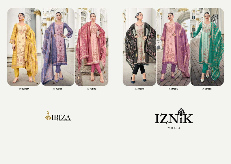 Ibiza Iznik Vol 4 Muslin Digital Print Beautiful Designer Salwar Suit