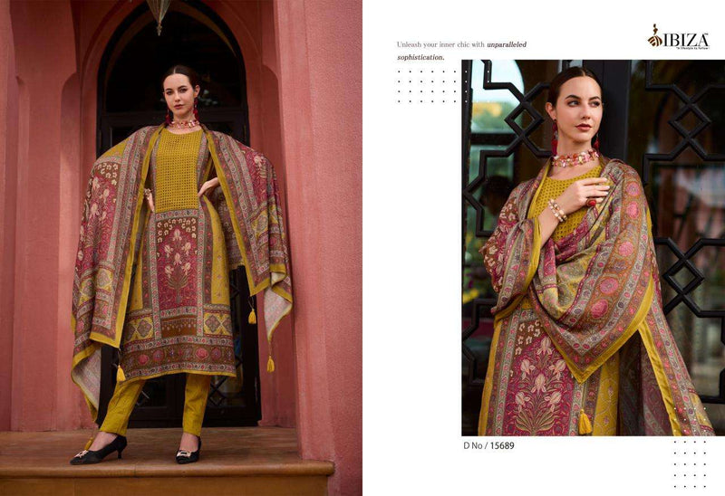 Ibiza Kabira Viscose Pashmina Digital Print Fancy Salwar Suit