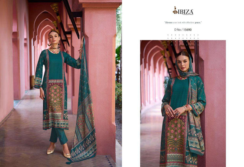 Ibiza Kabira Viscose Pashmina Digital Print Fancy Salwar Suit