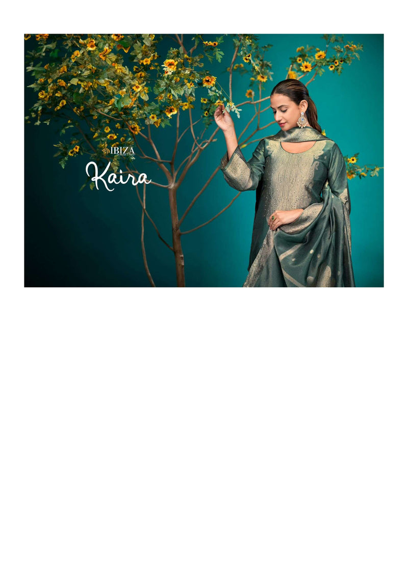 Ibiza Kaira Silk Jacquard Handwork Designer Party Wear Salwar Suit