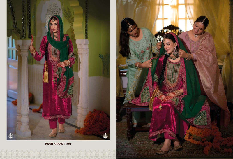 Ibiza Lifestyle Kuch Khaas Vol 11 Velvet Embroidery Party Wear Salwar Suit