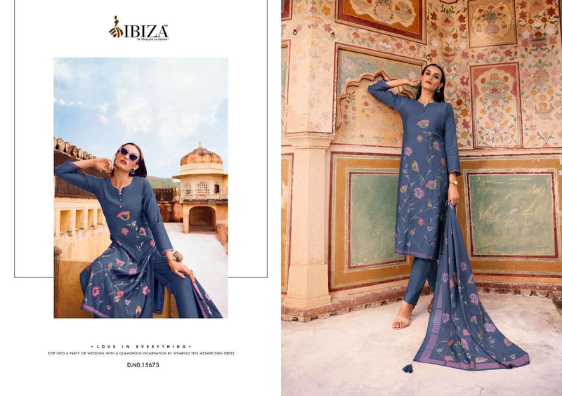 Ibiza Modern Art Viscose Musline Handwork Fancy Salwar Suit