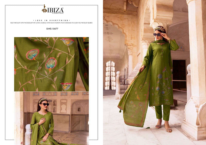 Ibiza Modern Art Viscose Musline Handwork Fancy Salwar Suit