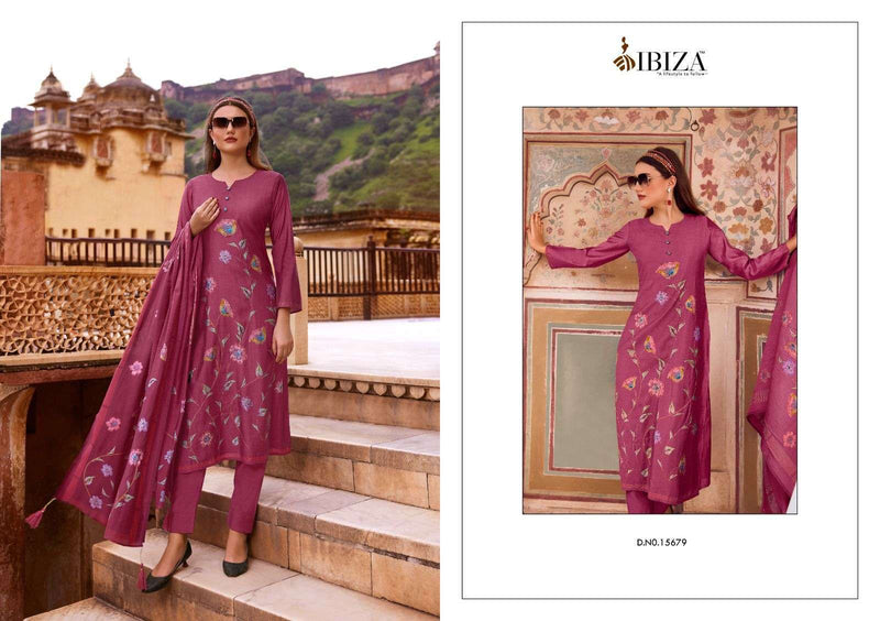 Ibiza Modern Art Viscose Musline Handwork Fancy Salwar Suit